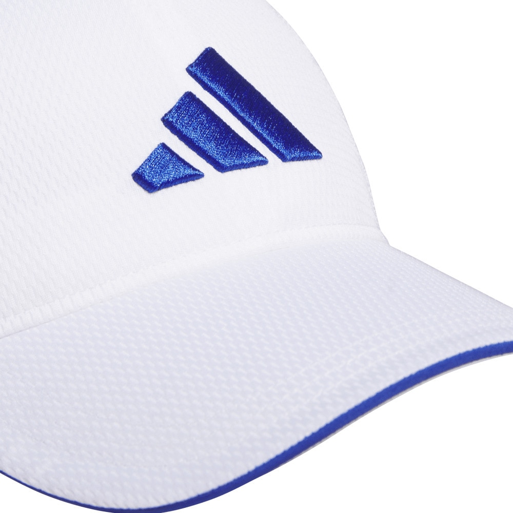 アディダス（adidas）（キッズ）帽子 ジュニア メッシュキャップ 白 51-57cm KCE25-JL5167 子供 スポーツキャップ キャップ 暑さ対策 熱中症対策 メッシュ