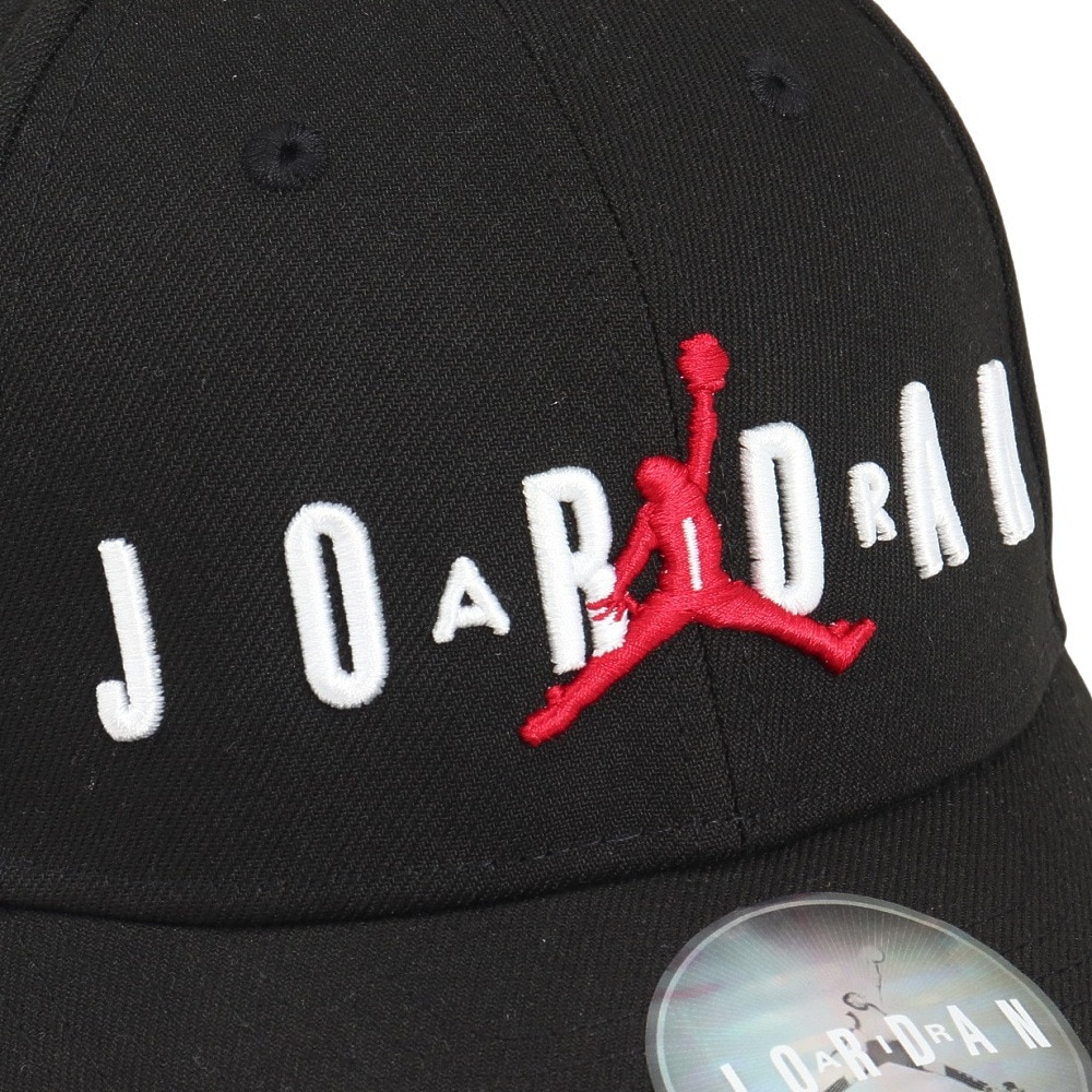 ジョーダン（JORDAN）（キッズ）帽子 ジュニア キャップ JAN HBR STRAPBACK 黒 53cm 9A0710-023 スポーツキャップ 暑さ対策 日差し対策 サイズ調整可 子供