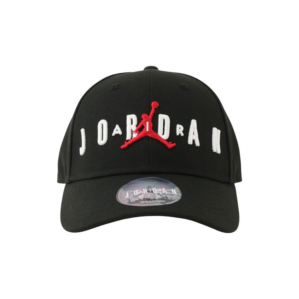 ジョーダン（JORDAN）（キッズ）帽子 ジュニア キャップ JAN HBR STRAPBACK 黒 53cm 9A0710-023 スポーツキャップ 暑さ対策 日差し対策 サイズ調整可 子供