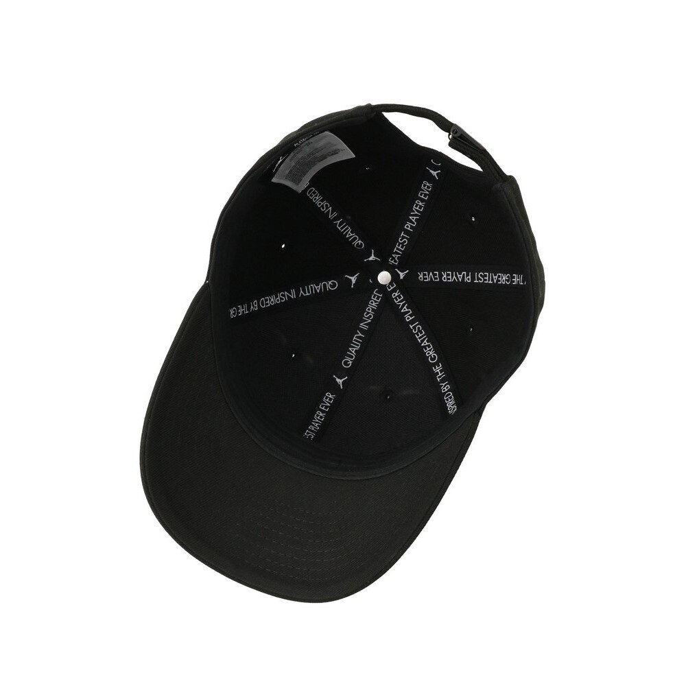 ジョーダン（JORDAN）（キッズ）帽子 ジュニア キャップ JAN HBR STRAPBACK 黒 53cm 9A0710-023 スポーツキャップ 暑さ対策 日差し対策 サイズ調整可 子供