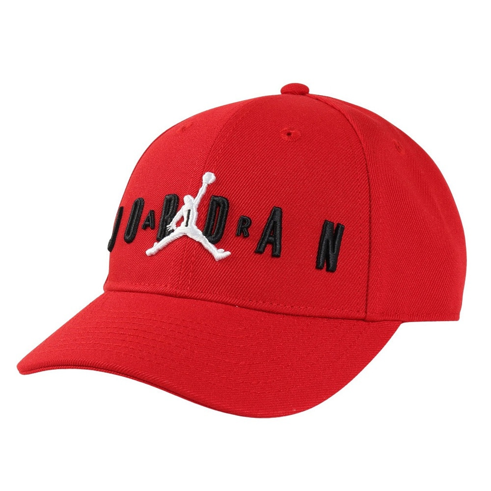 ジョーダン（JORDAN）（キッズ）帽子 ジュニア キャップ JAN HBR STRAPBACK 赤 53cm 9A0710-R78 スポーツキャップ 暑さ対策 日差し対策 サイズ調整可 子供