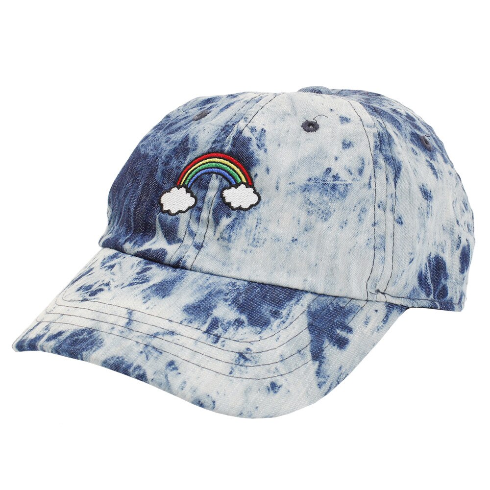  ジュニア ワンポイントタイダイデニム キャップ KDC-052-01 RAINBOW オンライン価格