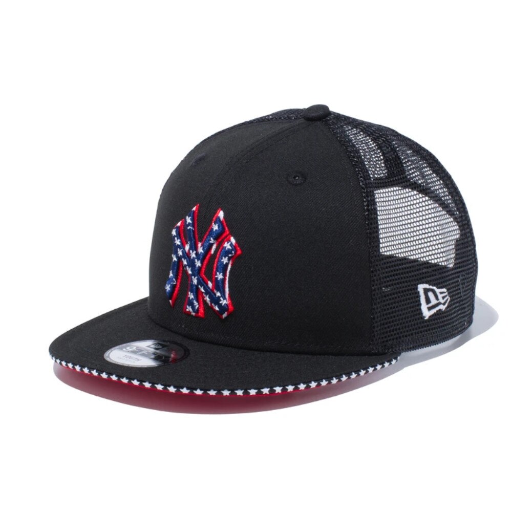  ジュニア 9FIFTY トラッカー スター ニューヨーク・ヤンキース サンドイッチバイザー スカーレットアンダーバイザー 12325515
