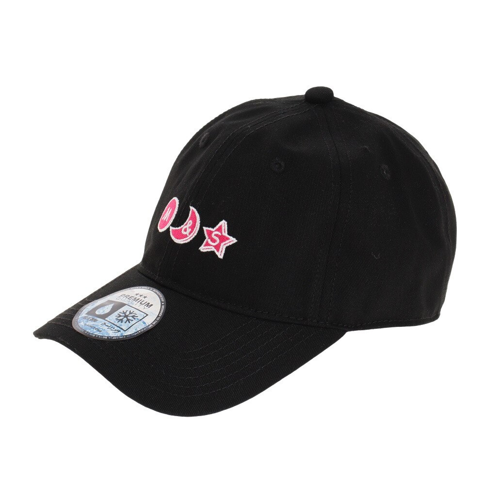  冷感 ジュニア バックリボン キャップ 100-TMZ-011677 ブラック BLK 夏用 熱中症対策 帽子