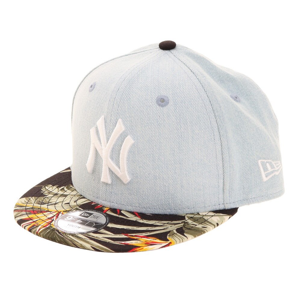  ジュニア 9FIFTY ボタニカル ニューヨーク・ヤンキース ウォッシュドデニム キャップ 12654170