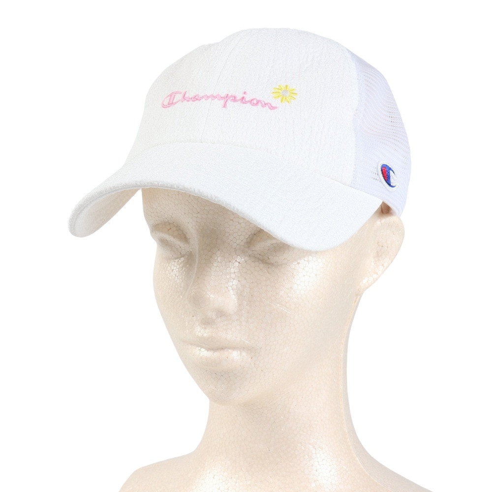 チャンピオン-ヘリテイジ（CHAMPION-HERITAGE）（キッズ）ジュニア シャーリングメッシュキャップ 141-0143 WHT