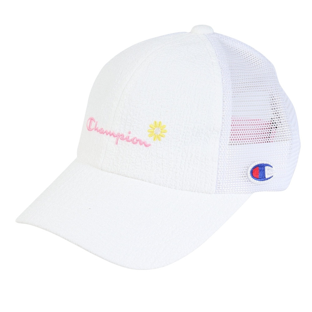 チャンピオン-ヘリテイジ（CHAMPION-HERITAGE）（キッズ）ジュニア シャーリングメッシュキャップ 141-0143 WHT