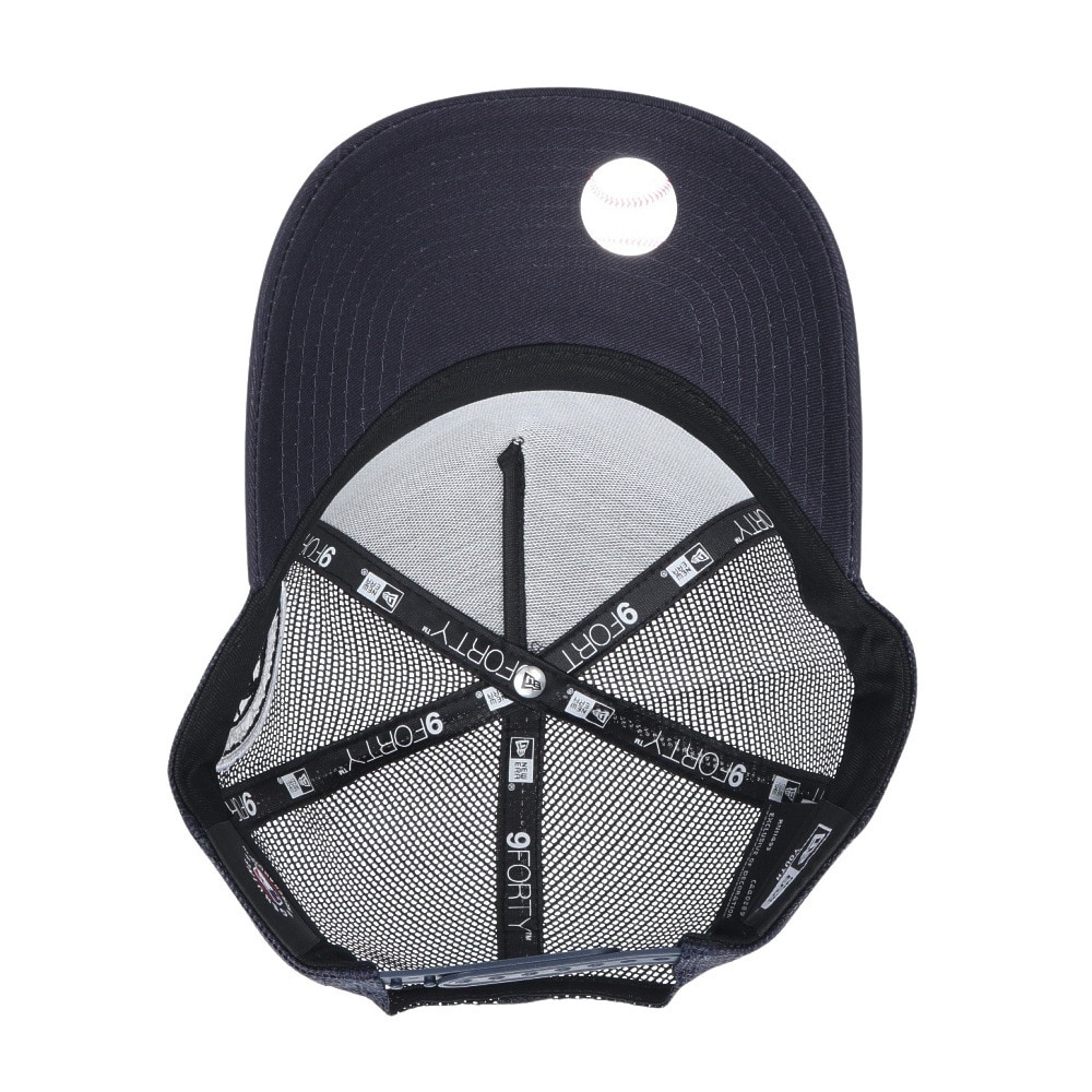 ニューエラ（NEW ERA）（キッズ）ユース 940 A-Frame トラッカー ニューヨーク・ヤンキース ネイビー キャップ 14111906