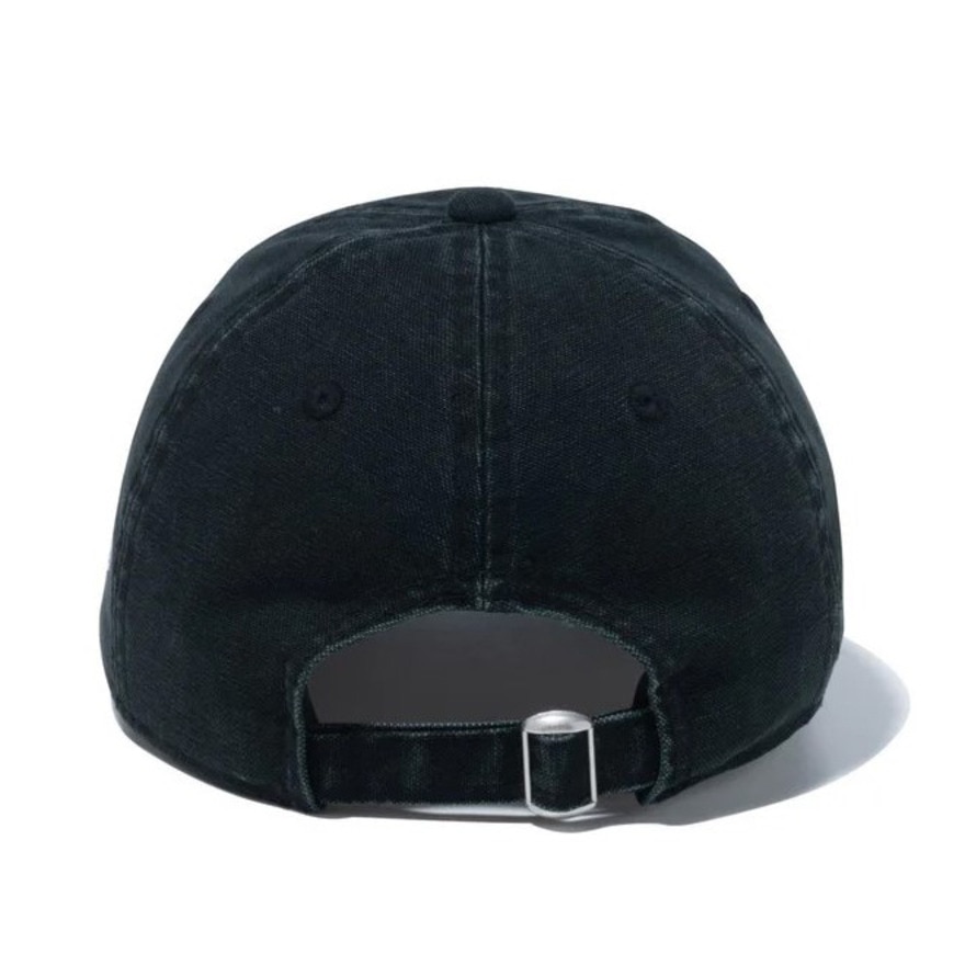 ニューエラ（NEW ERA）（キッズ）ユース 9TWENTY Leather Patch ダックキャンバス キャップ ブラック 14111931