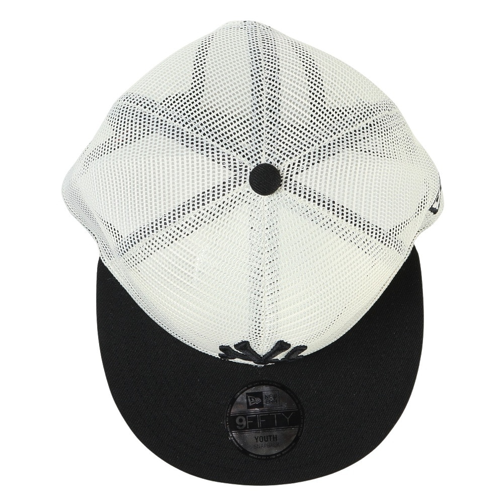 ニューエラ（NEW ERA）（キッズ）帽子 キッズ Youth 9FIFTY トラッカー All Mesh ニューヨーク・ヤンキース 白 52-55cm 14391982 スポーツキャップ ジュニア 子供用