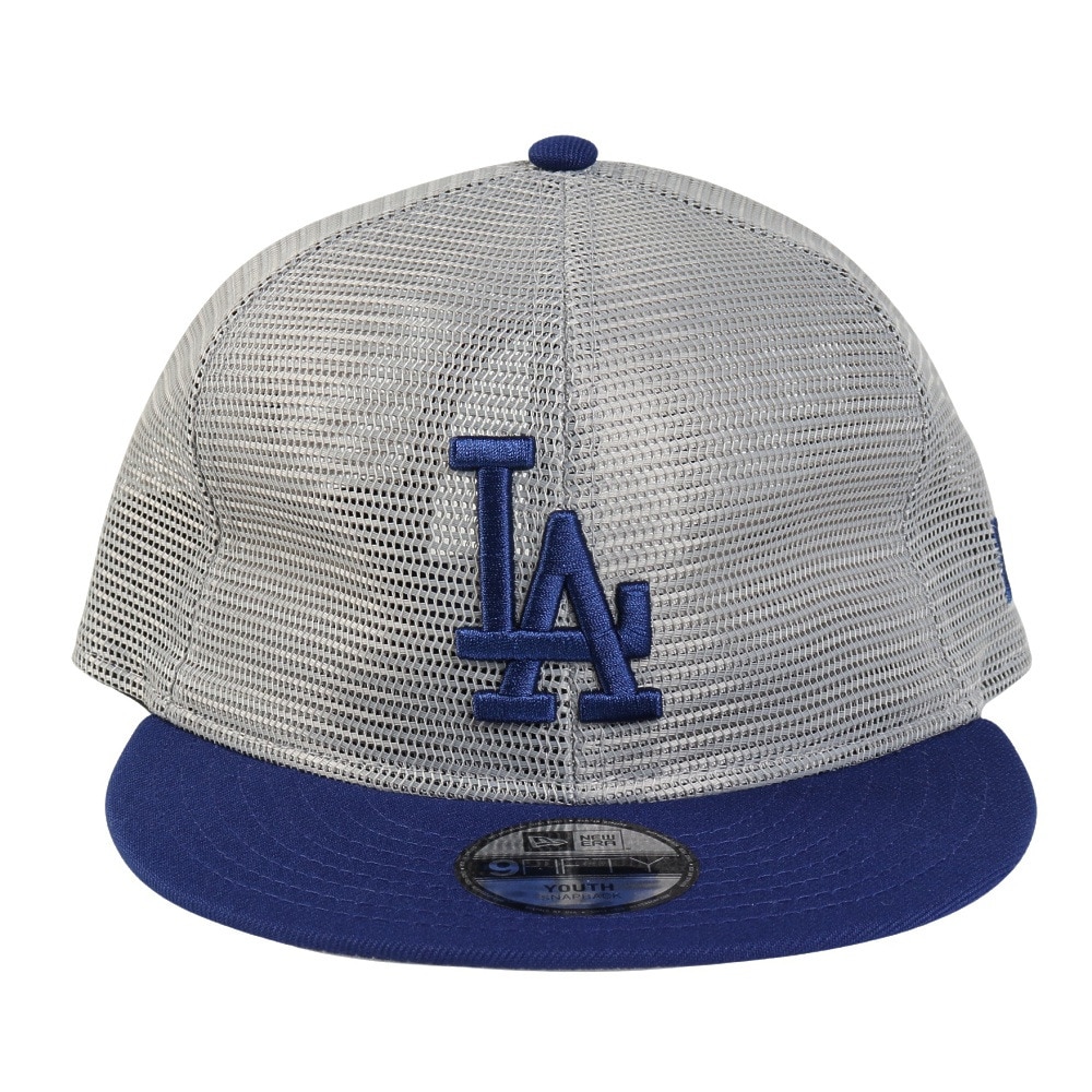 ニューエラ（NEW ERA）（キッズ）帽子 キッズ Youth 9FIFTY トラッカー All Mesh ロサンゼルス・ドジャース グレー 52-55cm 14391984 スポーツキャップ ジュニア 