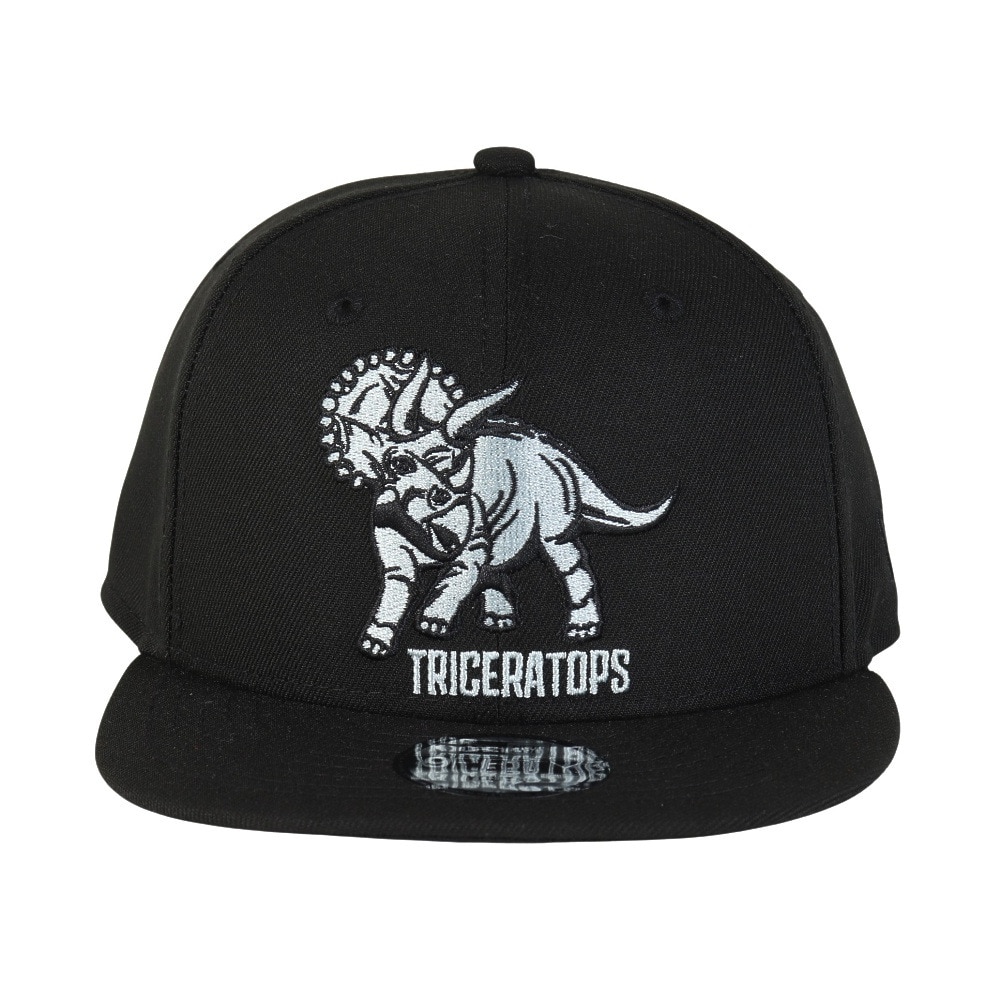 ニューエラ（NEW ERA）（キッズ）帽子 ジュニア YTH 950 TRICERAT BLK キャップ 黒 14391987 シンプル カジュアル おしゃれ スト系 サイズ調整可