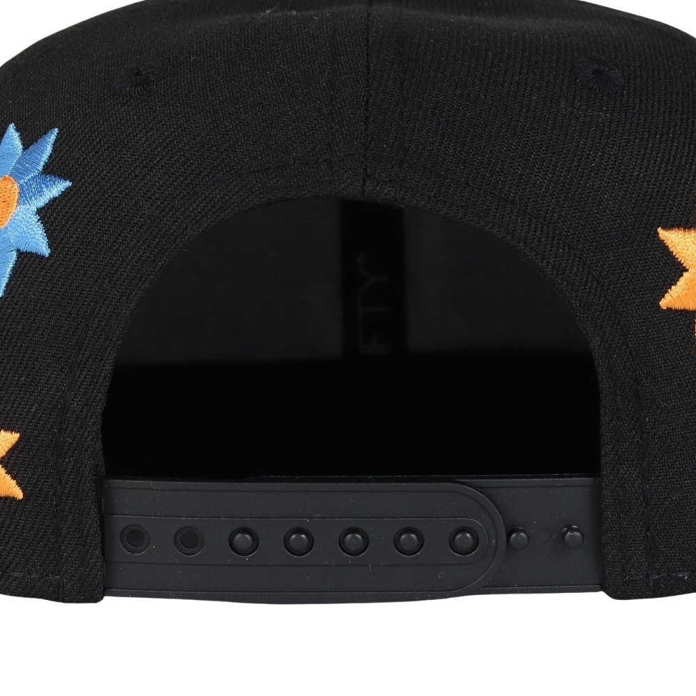 ニューエラ（NEW ERA）（キッズ）帽子 Youth 9FIFTY Flower Embroidery ロサンゼルス・ドジャース キャップ  黒 52-55.8センチ 14392001 花柄 刺繍 サイズ調整