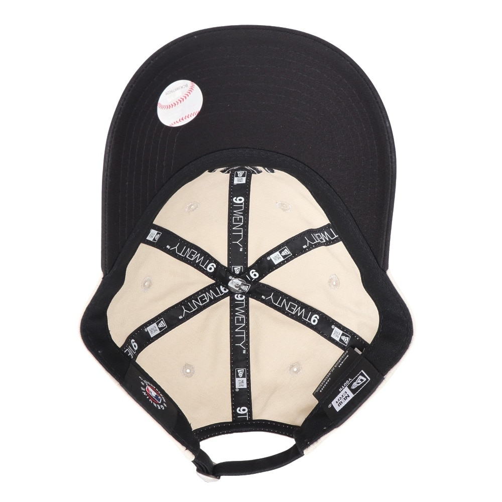 ニューエラ（NEW ERA）（キッズ）キャップ ジュニア  9TWENTY 2-Tone ニューヨーク・ヤンキース BLK  白 黒 52-55.8センチ 14392062 手洗い可 ロゴ 日焼け対策