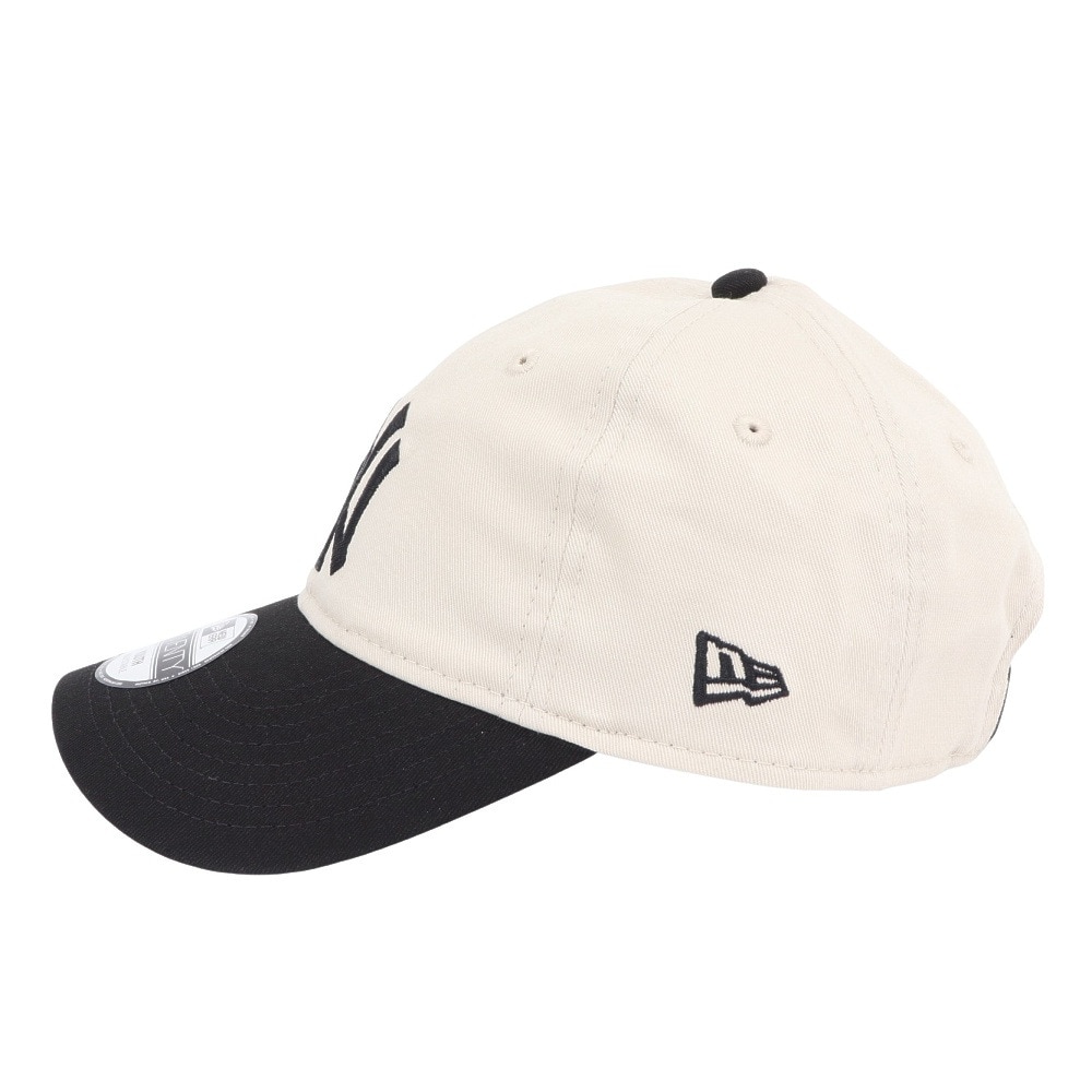 ニューエラ（NEW ERA）（キッズ）キャップ ジュニア  9TWENTY 2-Tone ニューヨーク・ヤンキース BLK  白 黒 52-55.8センチ 14392062 手洗い可 ロゴ 日焼け対策