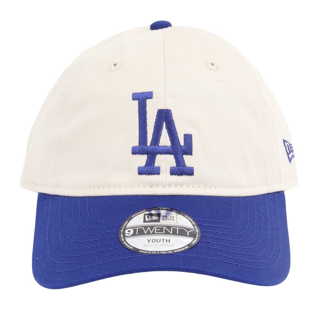 ニューエラ（NEW ERA）（キッズ）キャップ ジュニア  9TWENTY 2-Tone ロサンゼルス・ドジャース 白 青 143920712  手洗い可 ロゴ 日焼け対策 日差し対策 