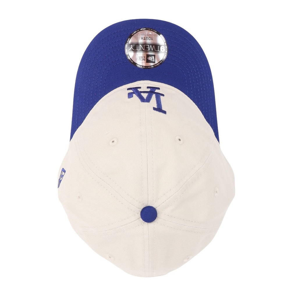ニューエラ（NEW ERA）（キッズ）キャップ ジュニア  9TWENTY 2-Tone ロサンゼルス・ドジャース 白 青 143920712  手洗い可 ロゴ 日焼け対策 日差し対策 