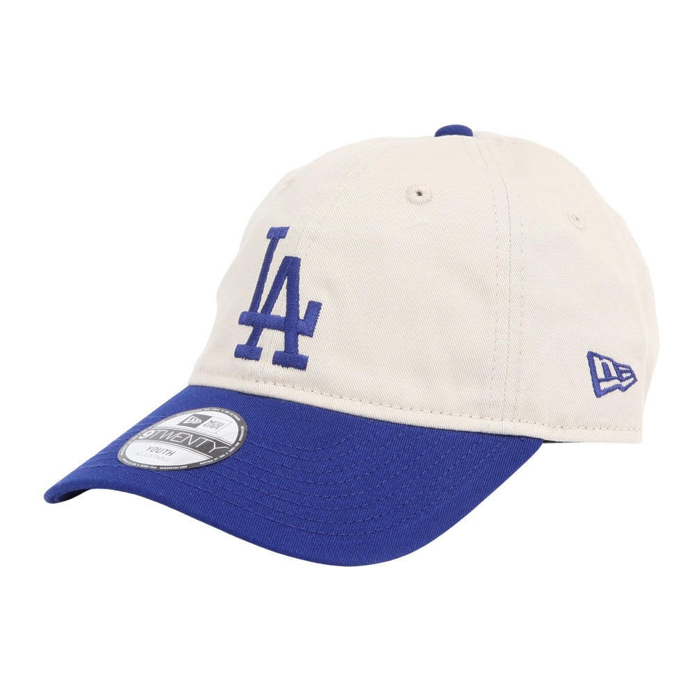 ニューエラ（NEW ERA）（キッズ）キャップ ジュニア  9TWENTY 2-Tone ロサンゼルス・ドジャース 白 青 143920712  手洗い可 ロゴ 日焼け対策 日差し対策 