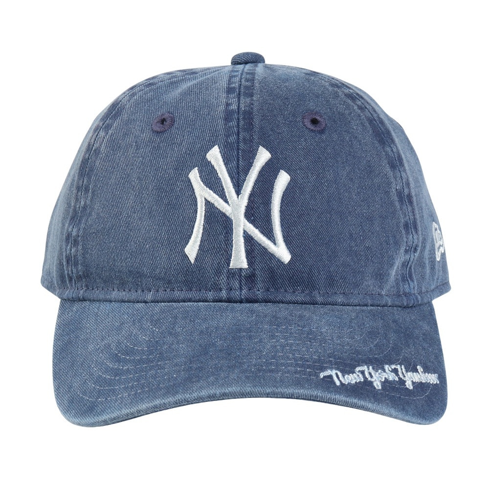 ニューエラ（NEW ERA）（キッズ）帽子 ジュニア キャップ Youth 9TWENTY Visor Logo ニューヨーク・ヤンキース  紺 14392090 ヴィンテージ 手洗い サイズ調整
