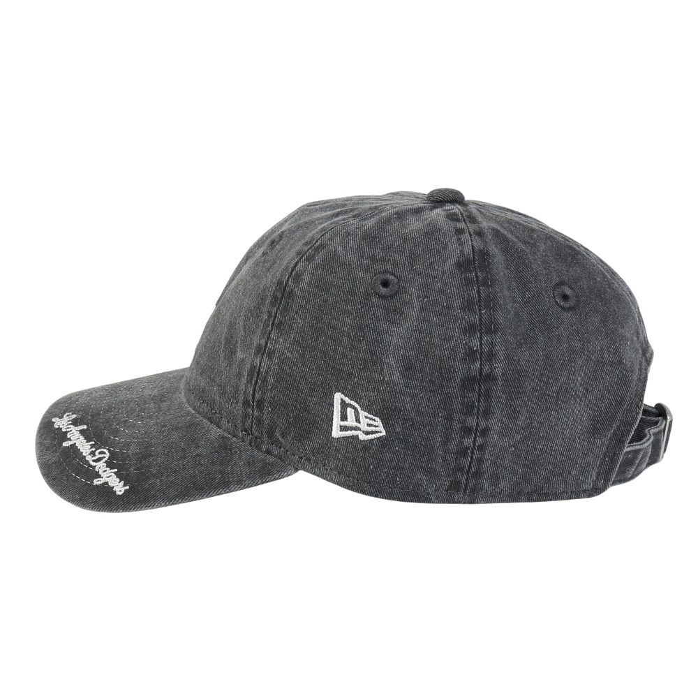 ニューエラ（NEW ERA）（キッズ）ジュニア 帽子 キャップ Youth 9TWENTY Visor Logo ロサンゼルス・ドジャース 黒  14392092 ヴィンテージ 手洗い サイズ調整