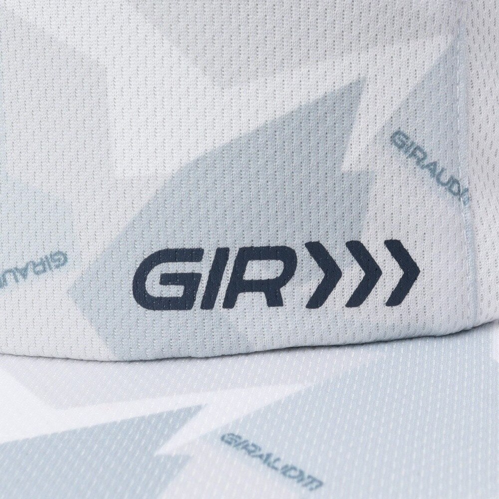 ジローム（GIRAUDM）（キッズ）帽子 ジュニア パターンジェット キャップ  CP5S0008-WA899-GRST WHT ドライソフト サイズ調整 手洗い 洗濯 吸汗速乾 接触冷感