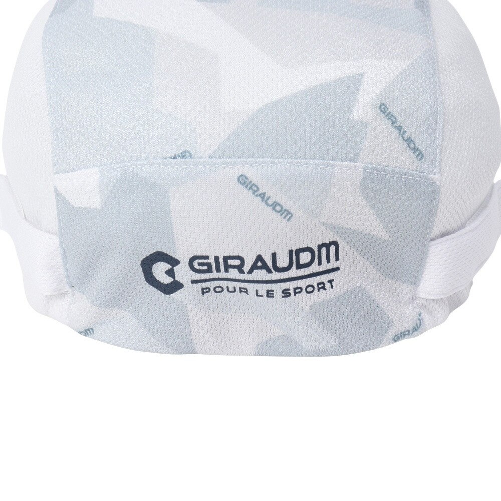 ジローム（GIRAUDM）（キッズ）帽子 ジュニア パターンジェット キャップ  CP5S0008-WA899-GRST WHT ドライソフト サイズ調整 手洗い 洗濯 吸汗速乾 接触冷感