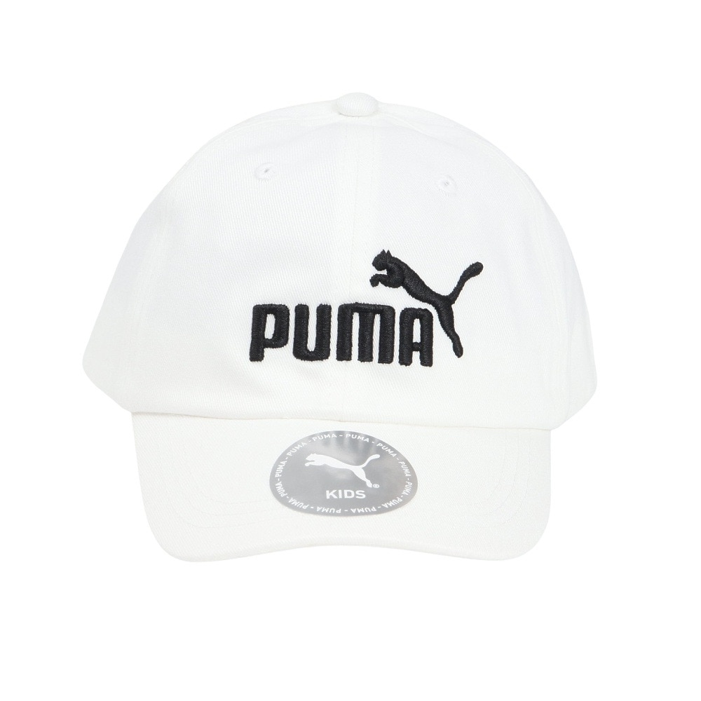 プーマ（PUMA）（キッズ）帽子 ジュニア NO.1 ロゴ BB キャップ 白 51-53cm 02611502 スポーツキャップ ベースボールキャップ 日除け 日焼け対策 日差し対策