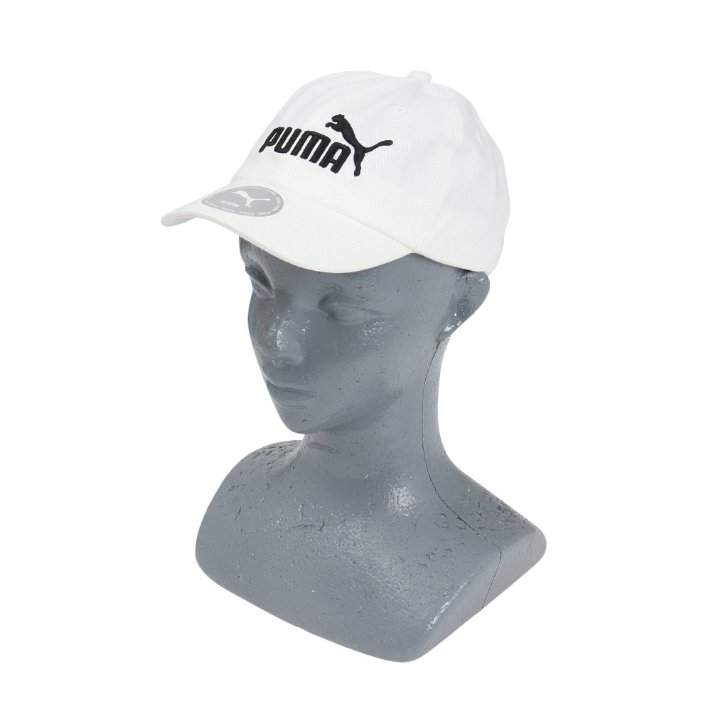 プーマ（PUMA）（キッズ）帽子 ジュニア NO.1 ロゴ BB キャップ 白 51-53cm 02611502 スポーツキャップ ベースボールキャップ 日除け 日焼け対策 日差し対策