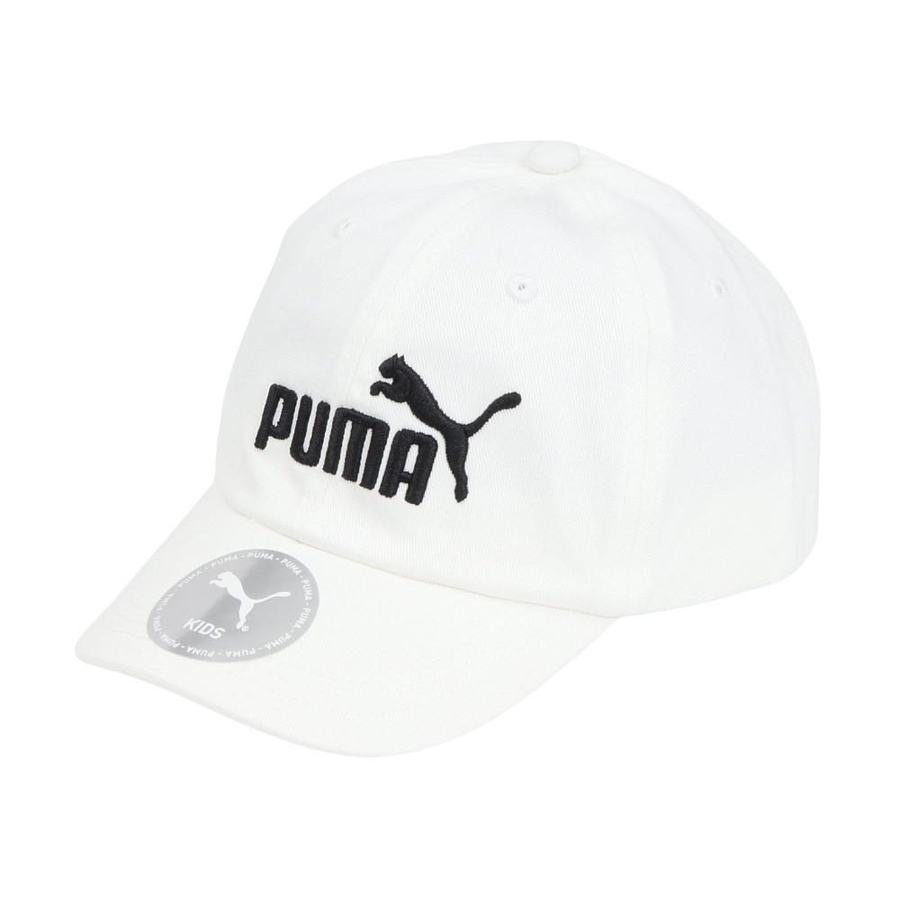 プーマ（PUMA）（キッズ）帽子 ジュニア NO.1 ロゴ BB キャップ 白 51-53cm 02611502 スポーツキャップ ベースボールキャップ 日除け 日焼け対策 日差し対策