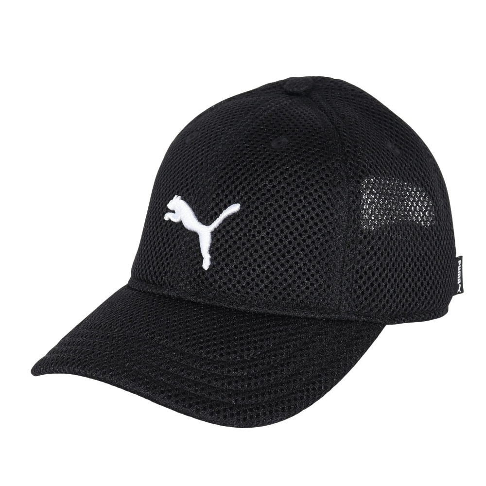 プーマ（PUMA）（キッズ）帽子 トレーニング キャット ロゴ キャップ 黒 51-54cm 02611901 子供 ジュニア 男の子 女の子 スポーツキャップ