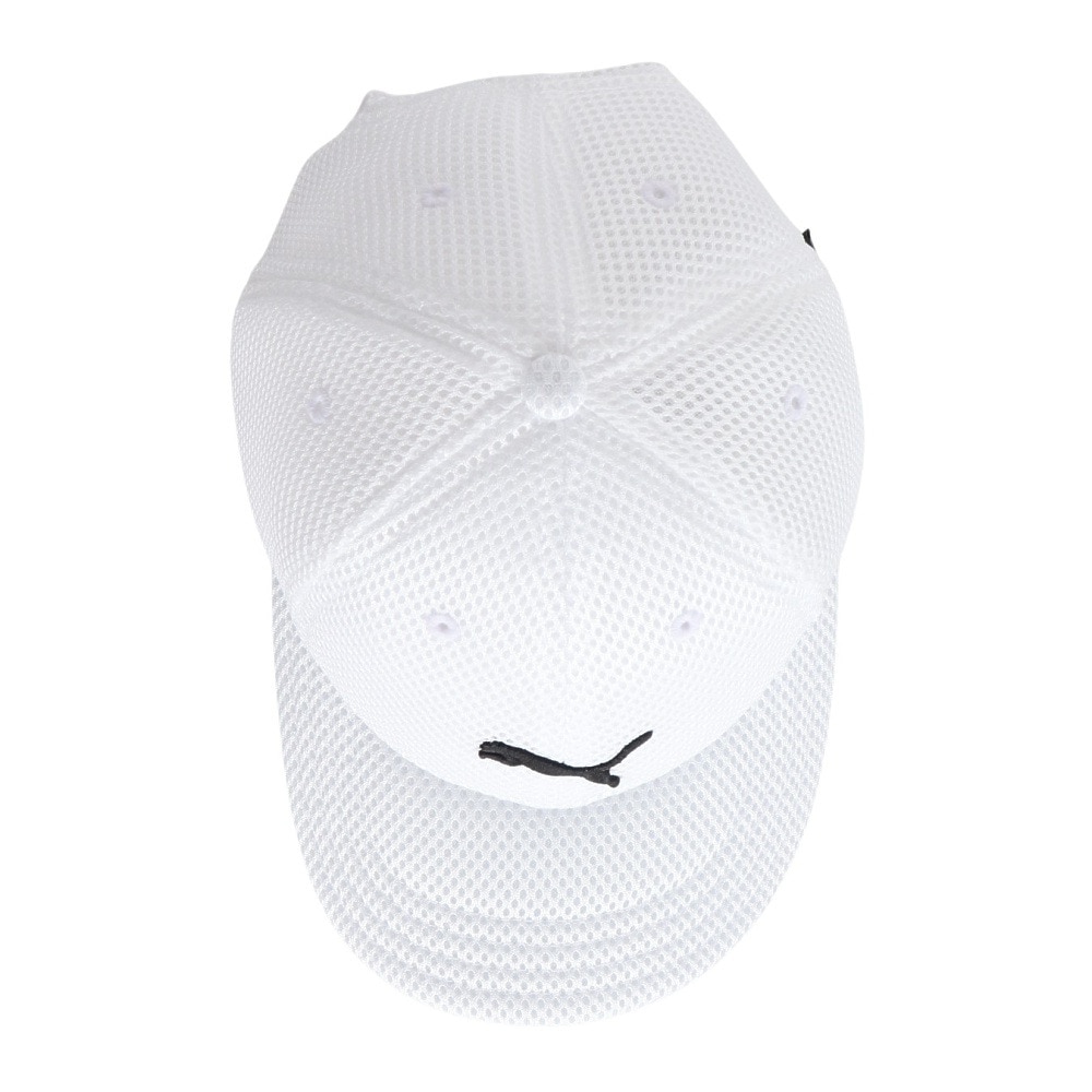 プーマ（PUMA）（キッズ）帽子 トレーニング キャット ロゴ キャップ 白 51-54cm 02611902 子供 ジュニア 男の子 女の子 スポーツキャップ