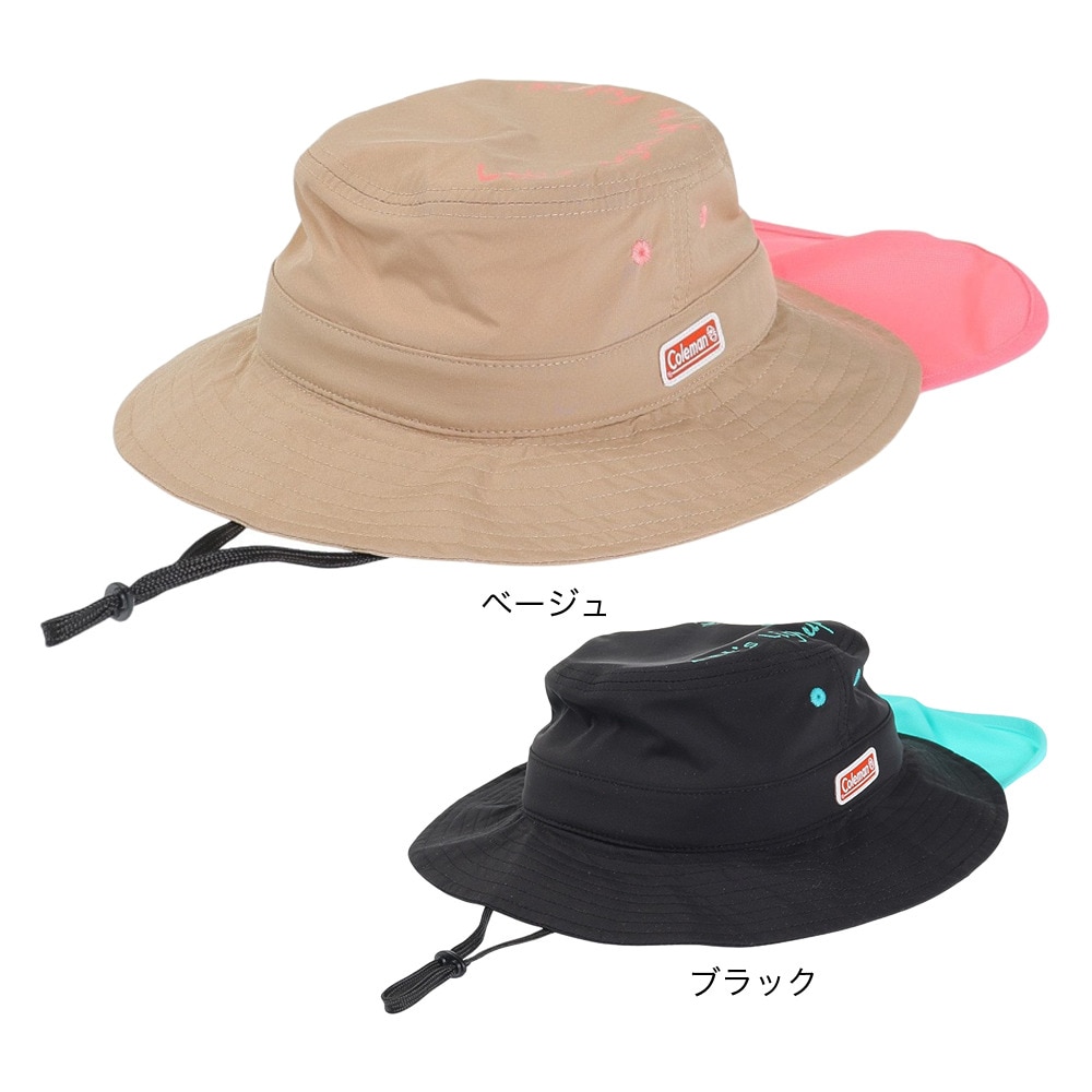 コールマン（Coleman）（キッズ）キッズ タレ付きアドベンチャーハット 131-0032 BLK