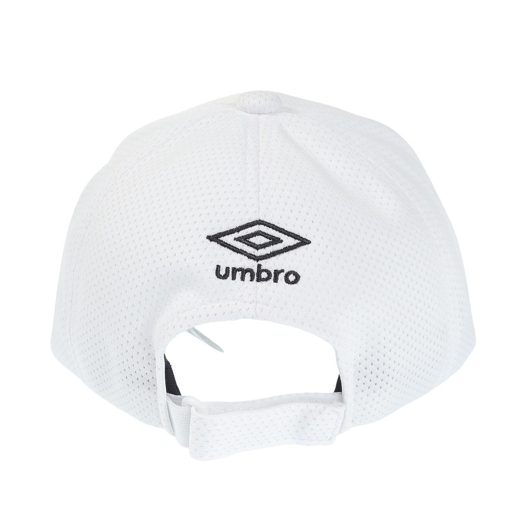 アンブロ（UMBRO）（キッズ）ジュニア用はっ水メッシュキャップ UUDVJC04 WH 熱中症対策