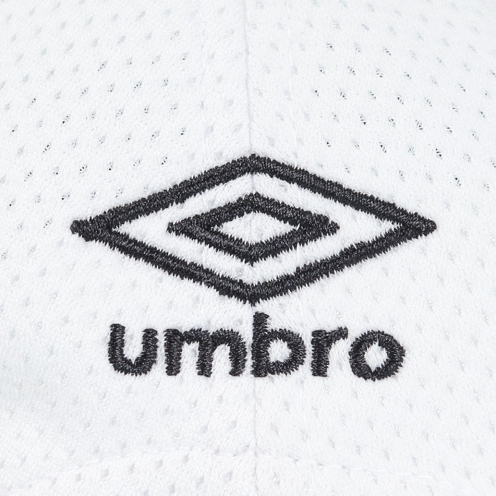 アンブロ（UMBRO）（キッズ）ジュニア用はっ水メッシュキャップ UUDVJC04 WH 熱中症対策