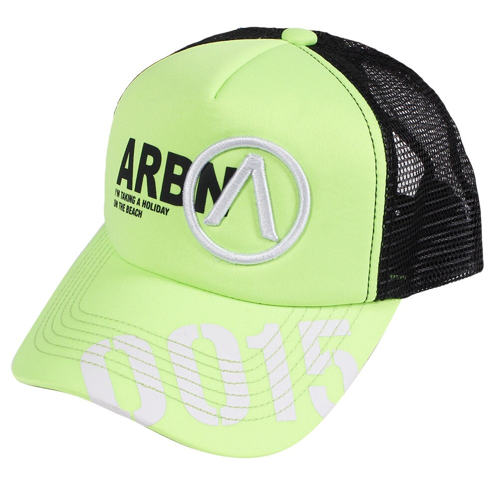  【多少の傷汚れありの為大奉仕】ジュニア ビッグロゴ メッシュキャップ AB83AC1064J LIME