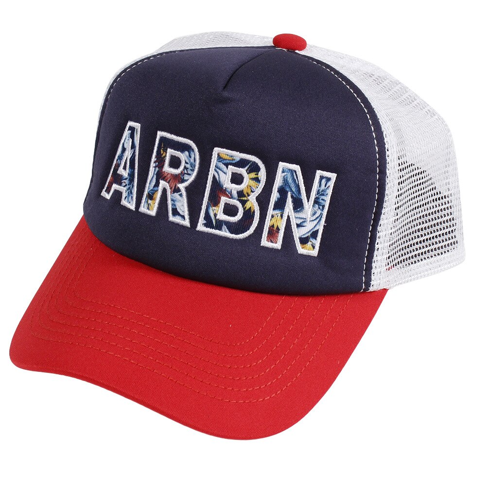  【多少の傷汚れありの為大奉仕】ジュニア ボタニカルロゴ メッシュキャップ AB83AC1065J RD/NV