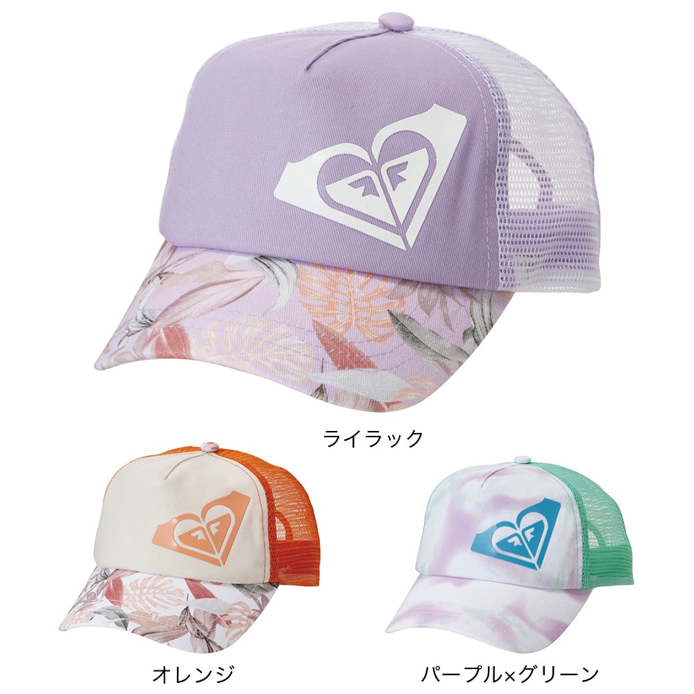 ロキシー（ROXY）（キッズ）キッズ MINI GOODY メッシュ キャップ 23SPTCP231124WHT 熱中症対策
