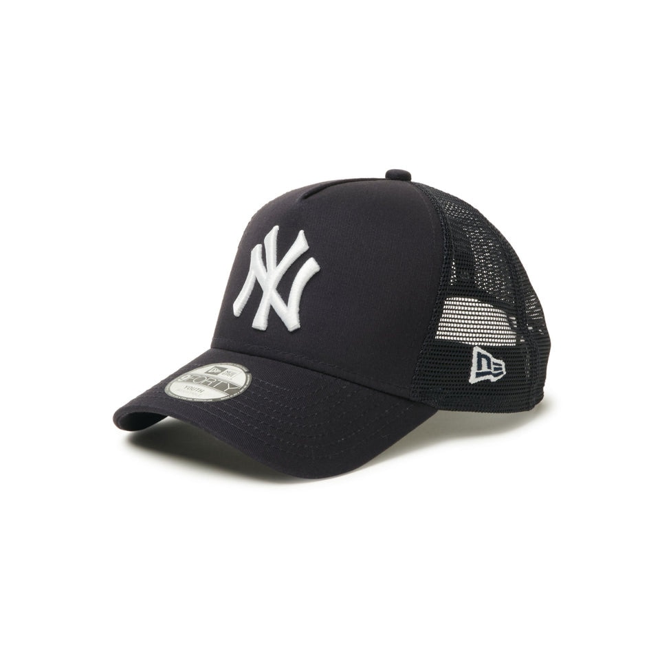 ニューエラ（NEW ERA）（キッズ）キッズ メッシュキャップ Youth 9FORTY A-Frame トラッカー MLB ニューヨーク・ヤンキース 14392017