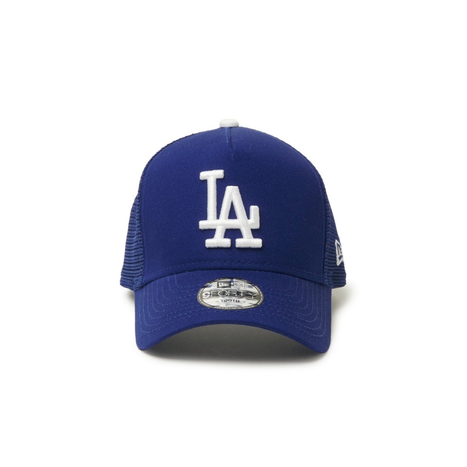 ニューエラ（NEW ERA）（キッズ）キッズ メッシュキャップ Youth 9FORTY A-Frame トラッカー MLB ロサンゼルス・ドジャース 14392032