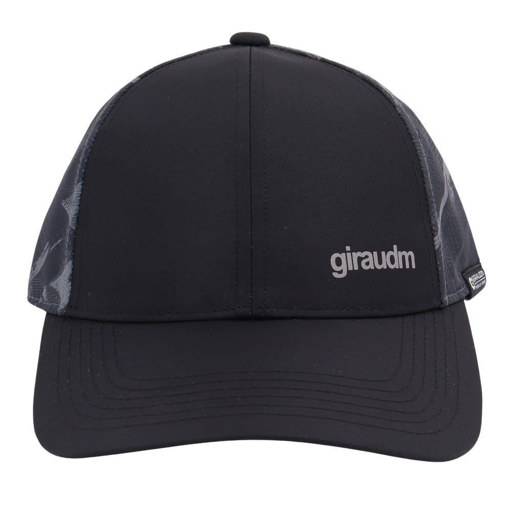 ジローム（GIRAUDM）（キッズ）帽子 ジュニア レーザーカット メッシュキャップ 黒 CP5S0009-WA899-GRST BLK 吸汗速乾 リフレクター 接触冷感 通気性