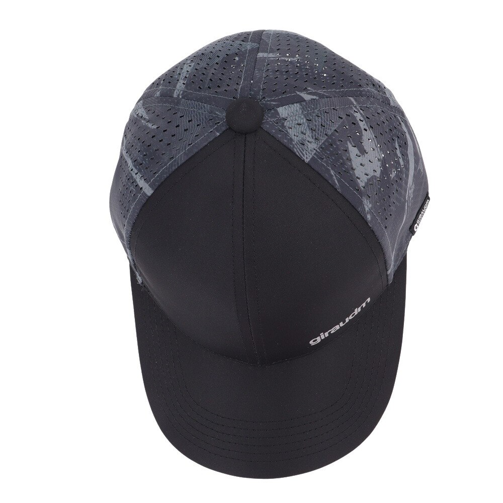 ジローム（GIRAUDM）（キッズ）帽子 ジュニア レーザーカット メッシュキャップ 黒 CP5S0009-WA899-GRST BLK 吸汗速乾 リフレクター 接触冷感 通気性