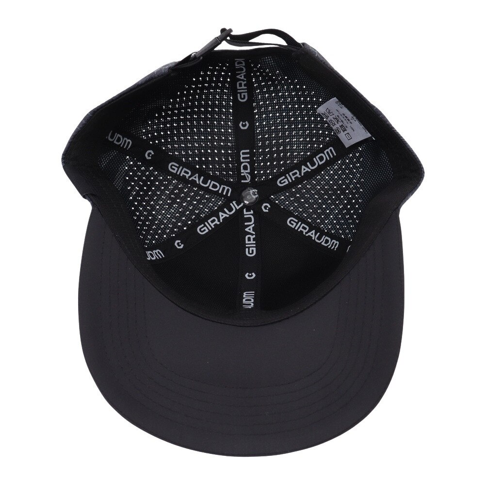 ジローム（GIRAUDM）（キッズ）帽子 ジュニア レーザーカット メッシュキャップ 黒 CP5S0009-WA899-GRST BLK 吸汗速乾 リフレクター 接触冷感 通気性