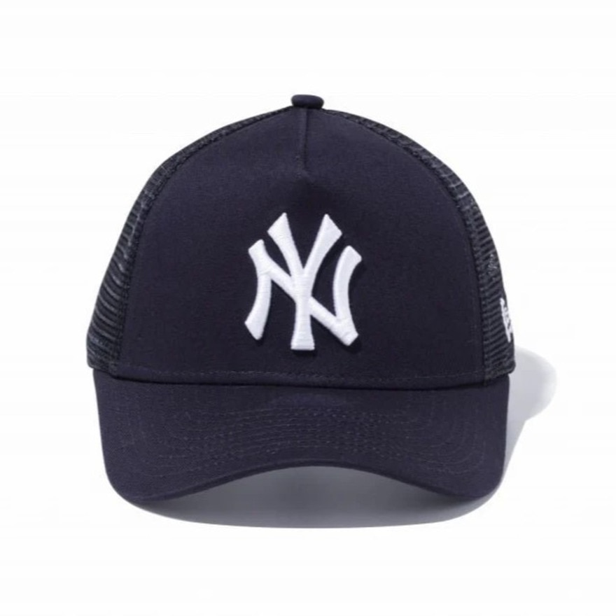 ニューエラ（NEW ERA）（キッズ）ユース キャップ 9FORTY A-Frame トラッカー ニューヨーク・ヤンキース ネイビー×ホワイト 14524509 ネイビー 52-55.8cm
