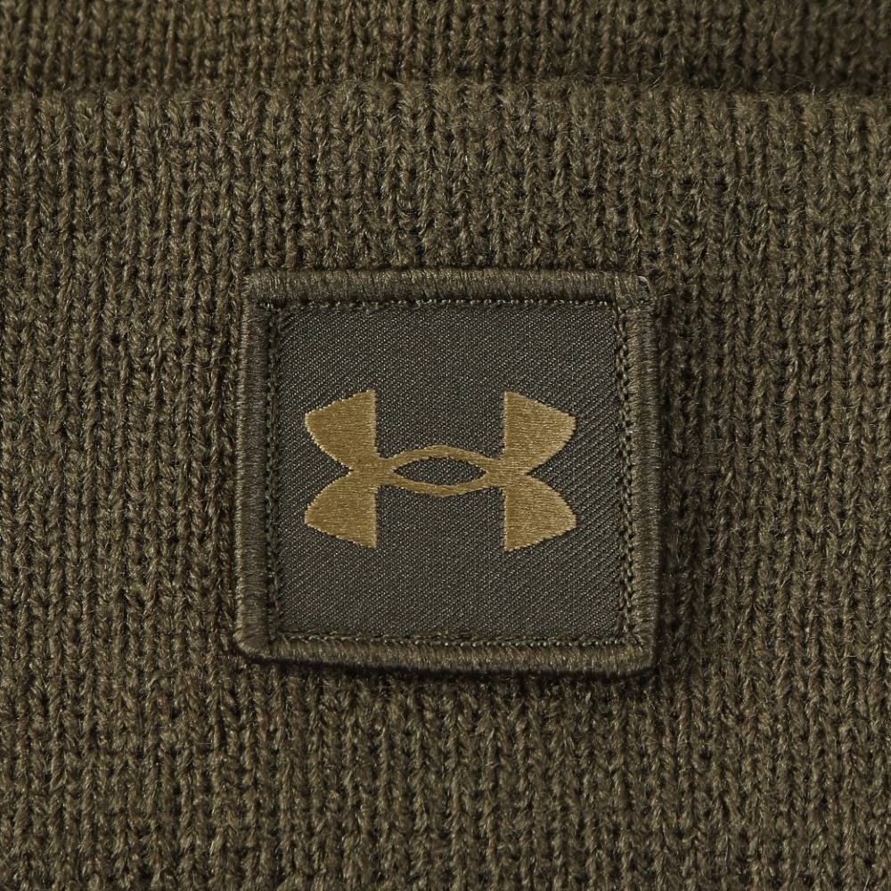 アンダーアーマー（UNDER ARMOUR）（キッズ）ニットキャップ ジュニア UA ハーフタイム ビーニー カーキ 1375648 308 ニット帽 防寒 アクリルニット