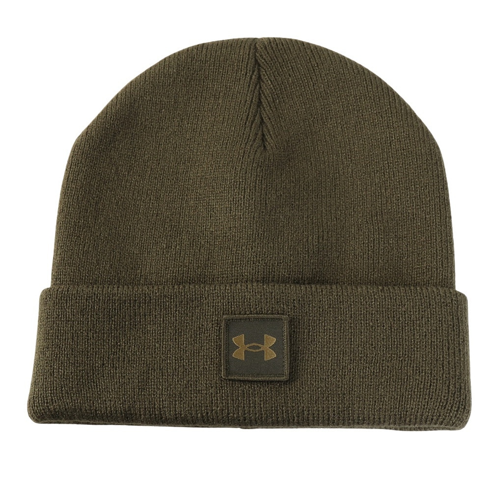 アンダーアーマー（UNDER ARMOUR）（キッズ）ニットキャップ ジュニア UA ハーフタイム ビーニー カーキ 1375648 308 ニット帽 防寒 アクリルニット