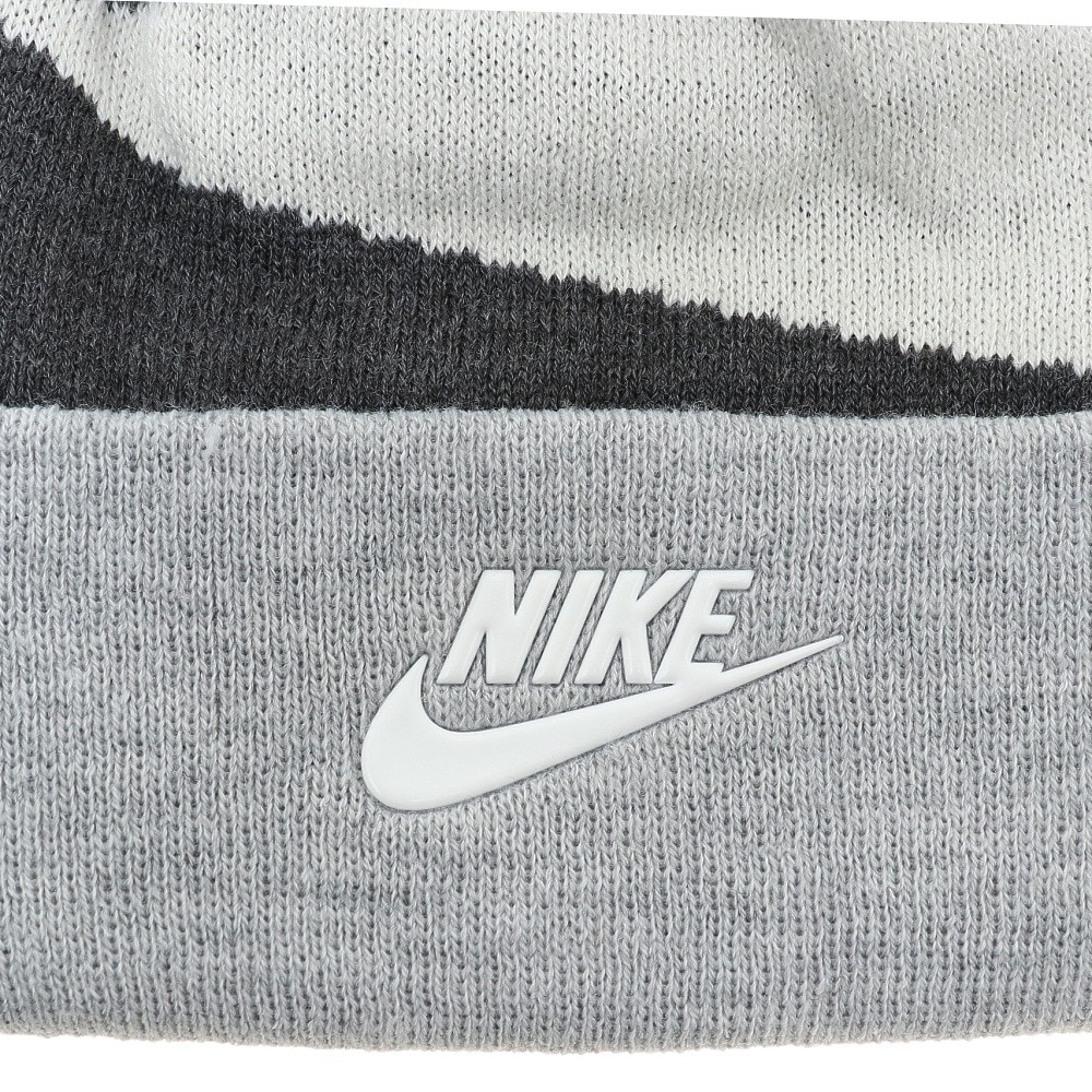 ナイキ（NIKE）（キッズ）ニット帽 ジュニア HEATHER BLOCK POM ビーニー&グローブ セット 9A2987-G9Q 防寒