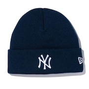 ニューエラ（NEW ERA）（キッズ）キッズ ニット帽 ベーシック カフニット MLB Team Logo ニューヨーク・ヤンキース ネイビー 13762883