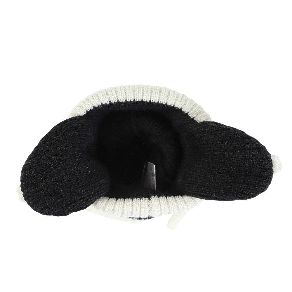 ヤックパック（YAK PAK）（キッズ）ニット帽 ジュニア イヤーカバーニットキャップ YAK-PAK-23F004 BLK 黒