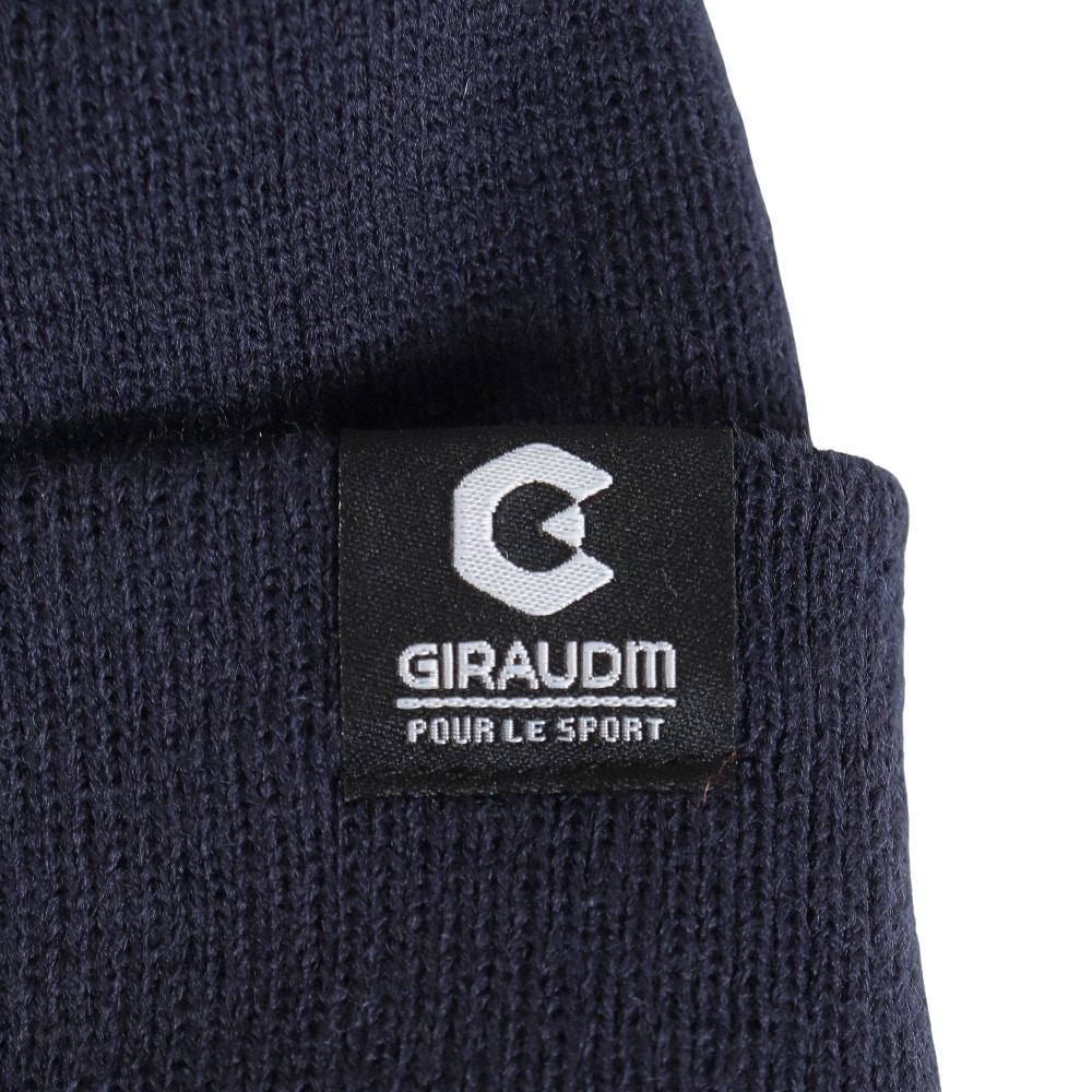 ジローム（GIRAUDM）（キッズ）ジュニア ニット帽 ベーシックカフワッチ CP3F0016-WA899-GRST NVY 子供 紺