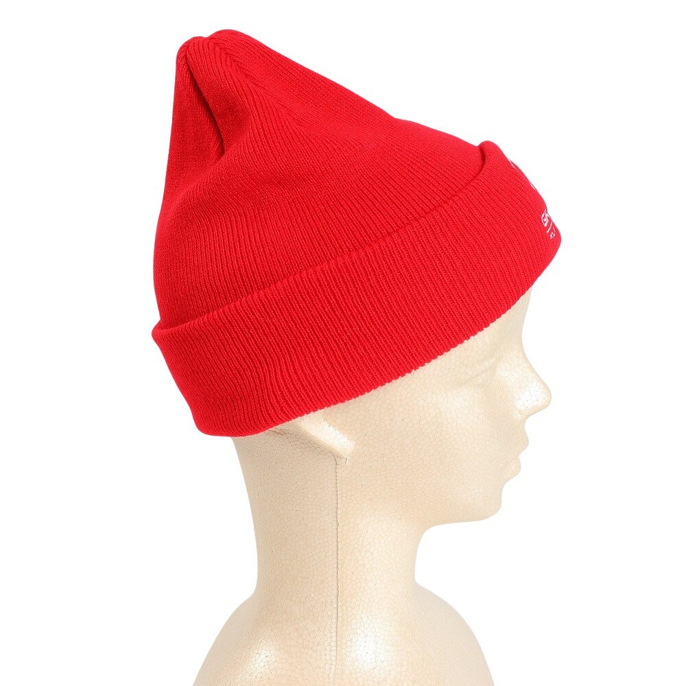 ジローム（GIRAUDM）（キッズ）ジュニア ニット帽 刺しゅうカフワッチ CP3F0017-WA899-GRST RED